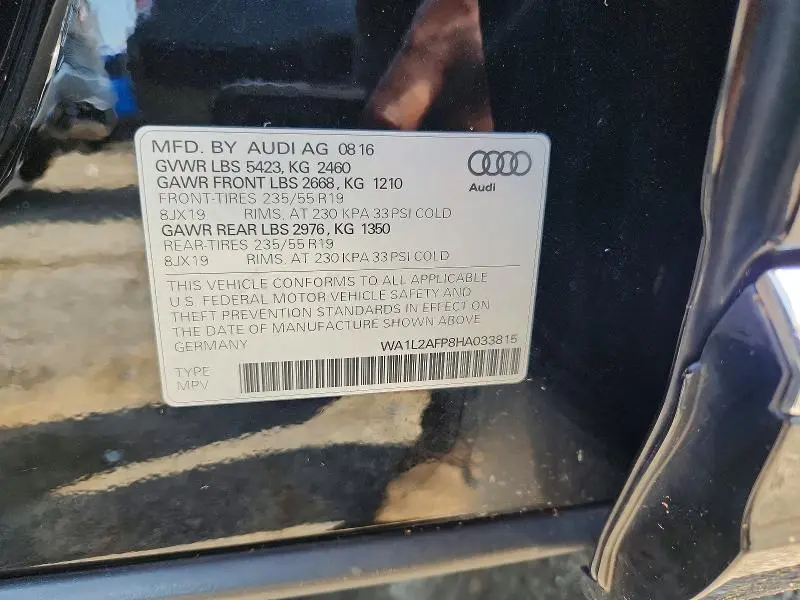 2017 AUDI Q5 PREMIUM PLUS  