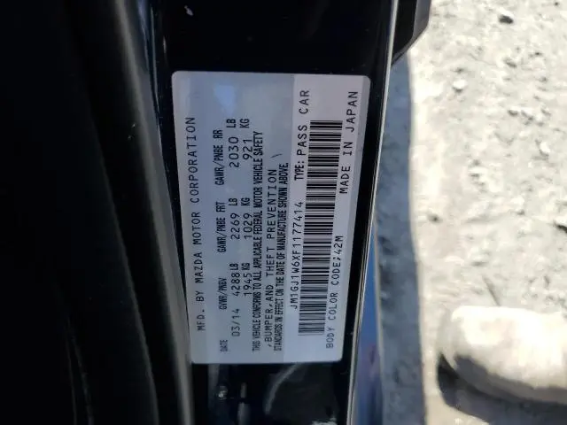2015 MAZDA 6 GRAND TOURING  