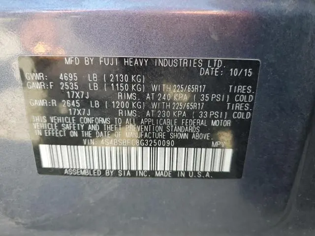 2016 SUBARU OUTBACK 2.5I PREMIUM