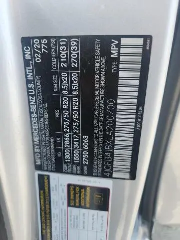 2020 MERCEDES-BENZ GLE 350