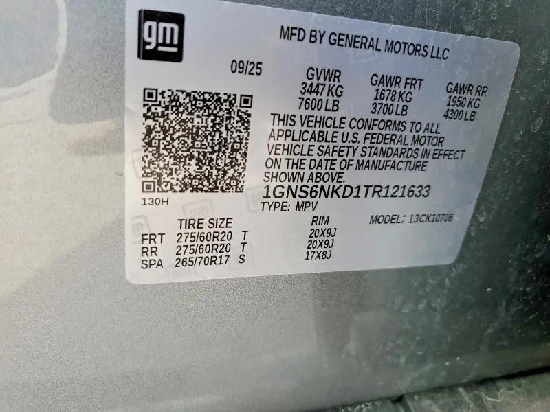 2026 CHEVROLET TAHOE   