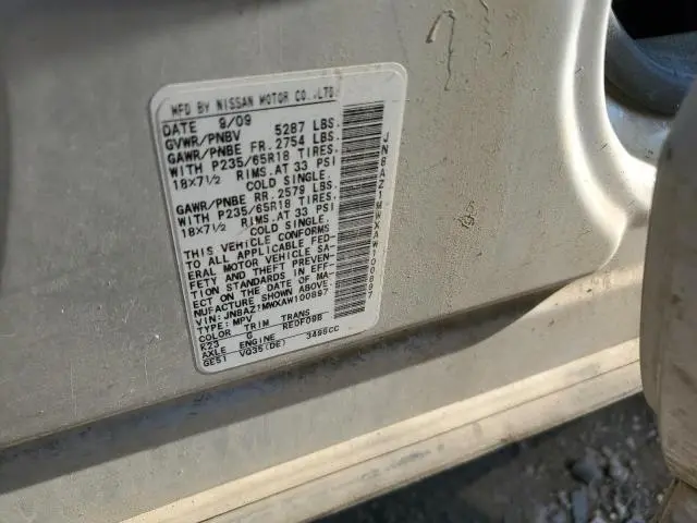 2010 NISSAN MURANO S  