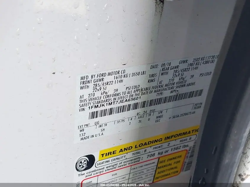 2018 FORD EXPEDITION MAX PLATINUM