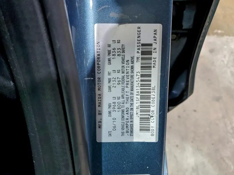 2010 MAZDA 3 I  