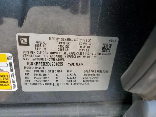2013 CHEVROLET TRAVERSE LS  