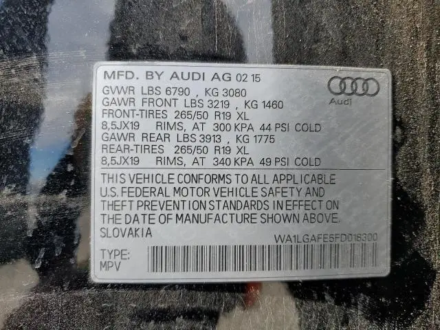 2015 AUDI Q7 PREMIUM PLUS
