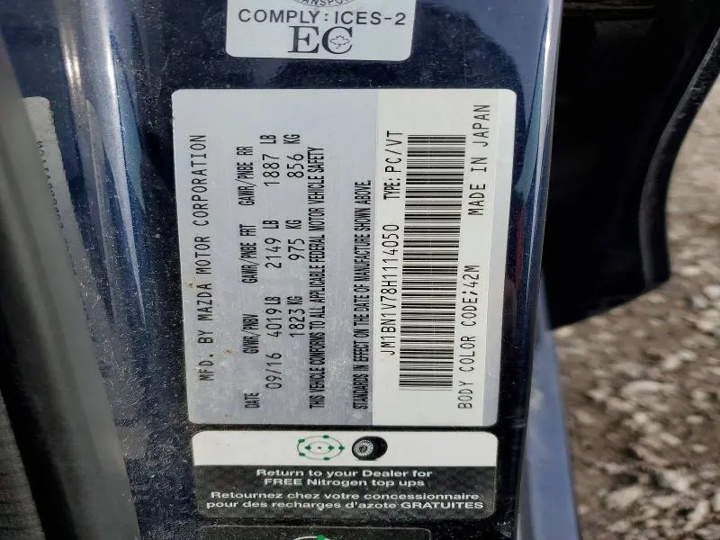 2017 MAZDA 3 TOURING  