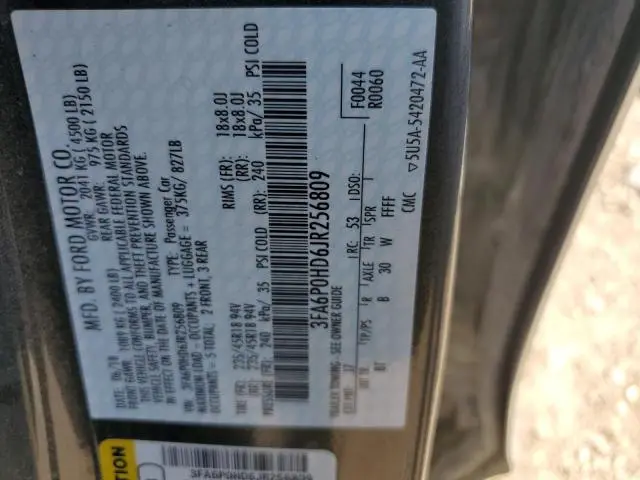 2018 FORD FUSION SE  