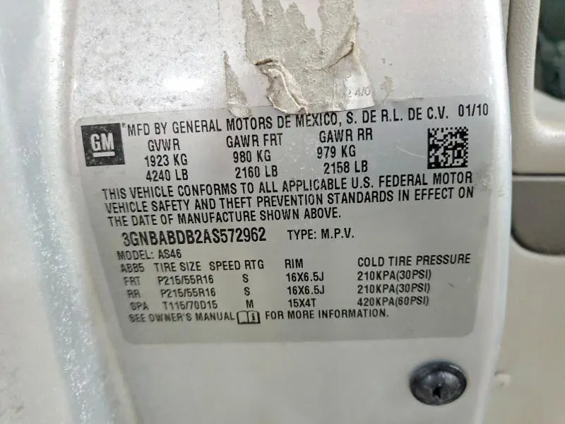 2010 CHEVROLET HHR LT  