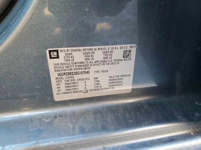 2014 CHEVROLET SILVERADO C1500 LT  