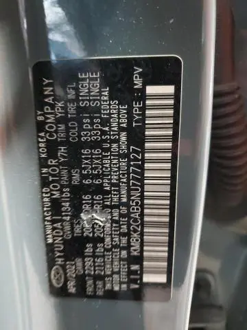 2022 HYUNDAI KONA SEL  