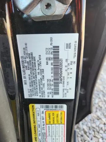 2017 FORD FUSION SE  