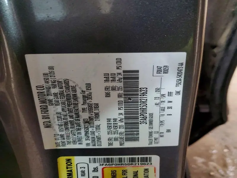 2013 FORD FUSION SE  
