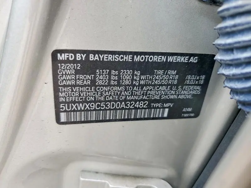 2013 BMW X3 XDRIVE28I  