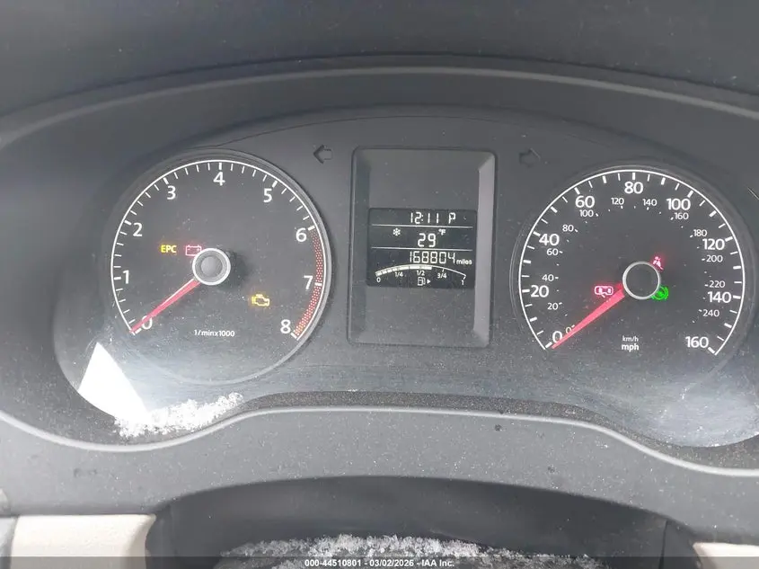 2013 VOLKSWAGEN JETTA 2.0L S