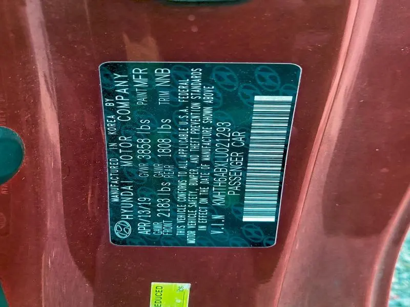 2020 HYUNDAI VELOSTER TURBO  