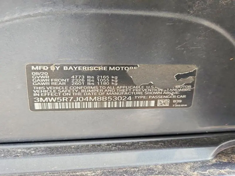 2021 BMW 330XI   