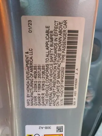 2023 HONDA ACCORD HYBRID SPORT-L  