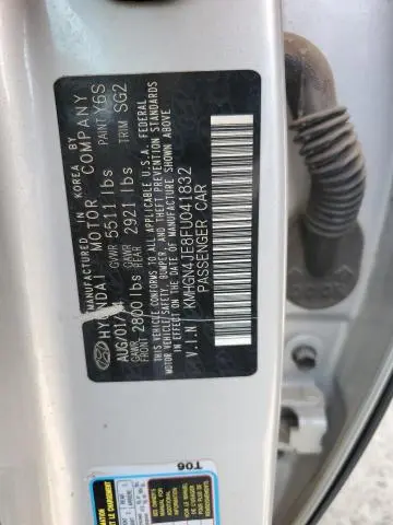 2015 HYUNDAI GENESIS 3.8L  