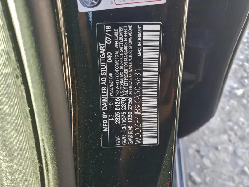 2019 MERCEDES-BENZ E 300  