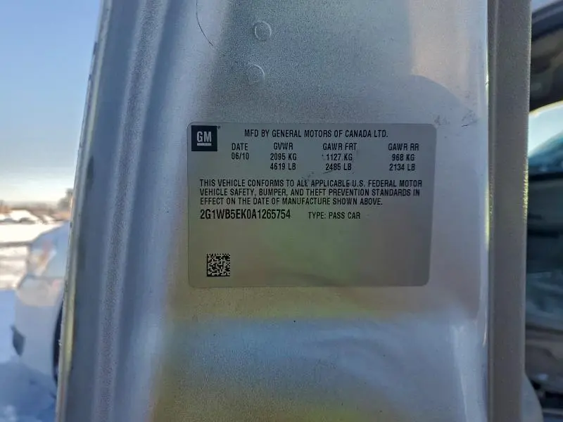 2010 CHEVROLET IMPALA LT  