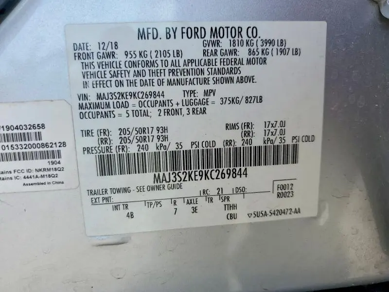 2019 FORD ECOSPORT TITANIUM  