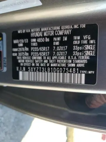 2013 HYUNDAI SANTA FE SPORT   