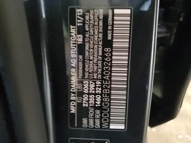 2014 MERCEDES-BENZ S 550 4MATIC  