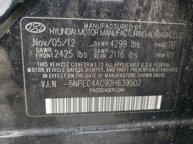 2013 HYUNDAI SONATA SE  