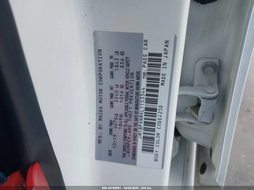 2020 MAZDA MAZDA3 PREMIUM PACKAGE