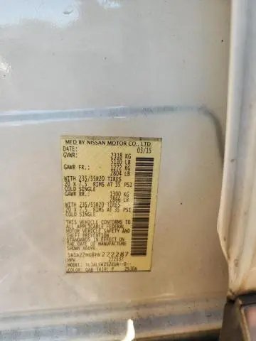 2015 NISSAN MURANO S  