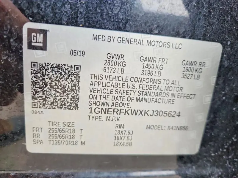 2019 CHEVROLET TRAVERSE LS  