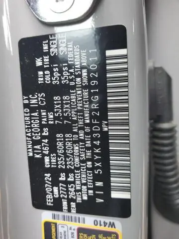 2024 KIA SPORTAGE SX  