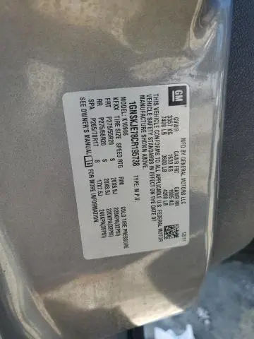 2012 CHEVROLET SUBURBAN K1500 LT  