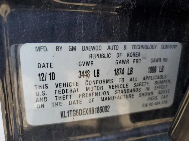 2011 CHEVROLET AVEO LT  