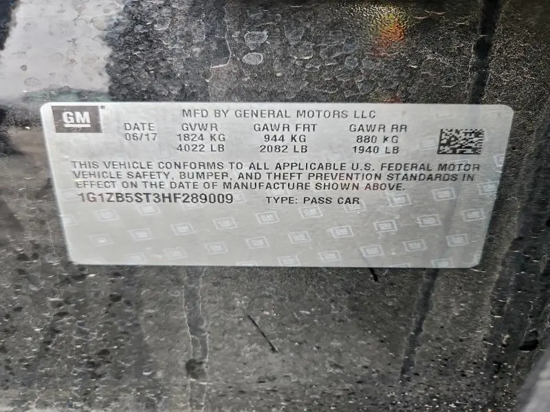 2017 CHEVROLET MALIBU LS  