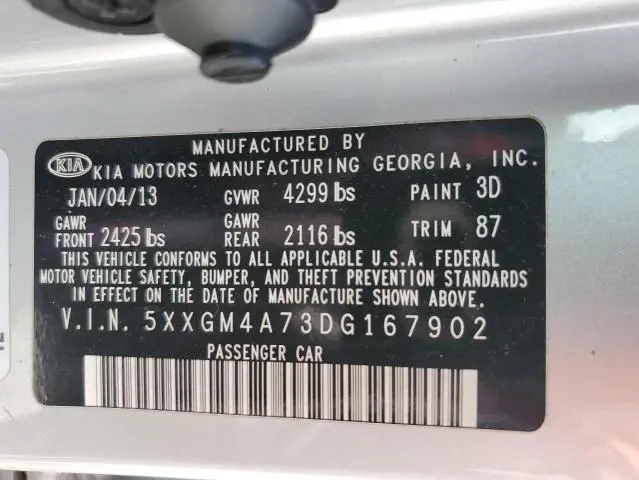 2013 KIA OPTIMA LX  