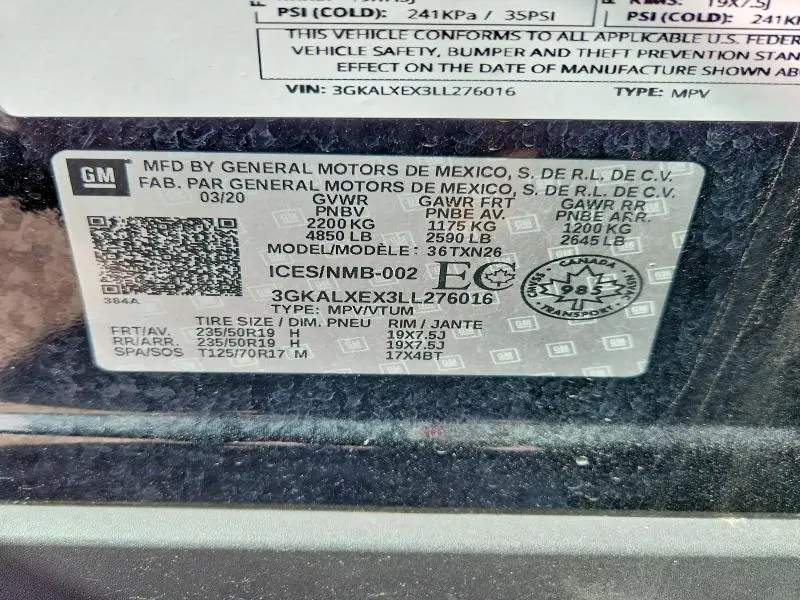 2020 GMC TERRAIN DENALI  