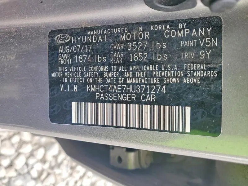 2017 HYUNDAI ACCENT VALUE EDITION  