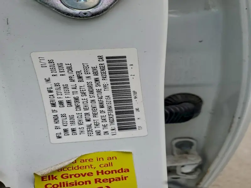 2017 HONDA ACCORD SPORT  