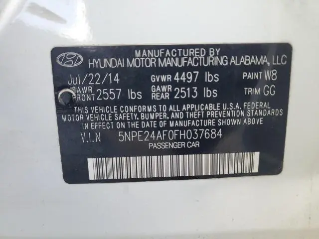 2015 HYUNDAI SONATA SE  