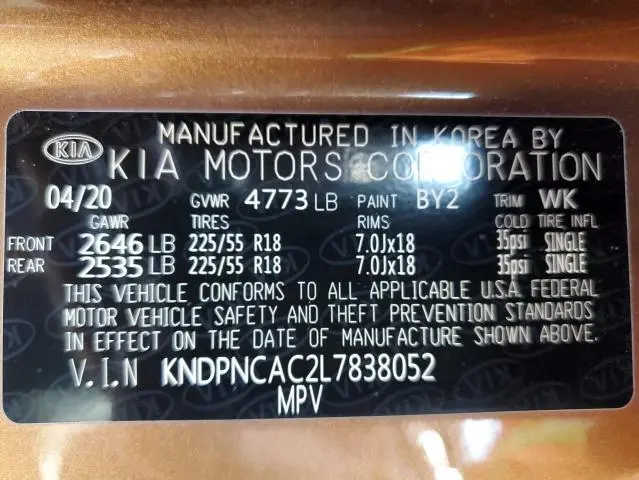2020 KIA SPORTAGE EX  
