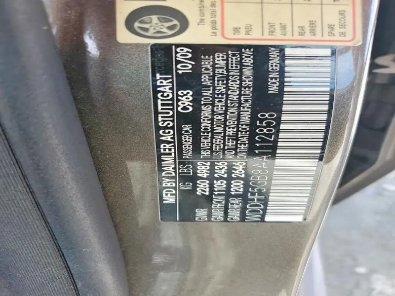 2010 MERCEDES-BENZ E 350  