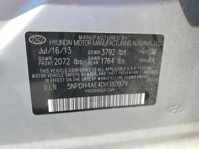 2013 HYUNDAI ELANTRA GLS  