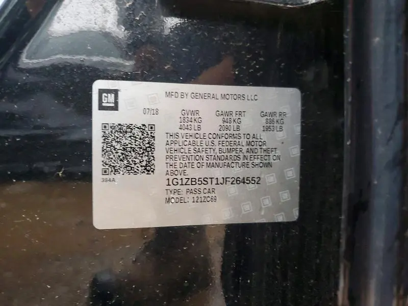 2018 CHEVROLET MALIBU LS  