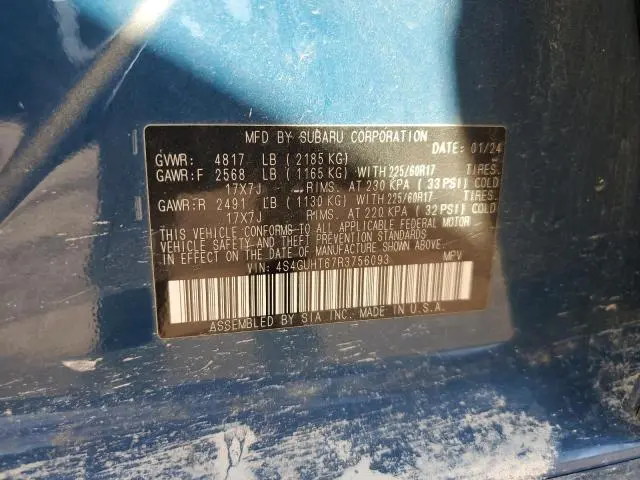 2024 SUBARU CROSSTREK WILDERNESS  