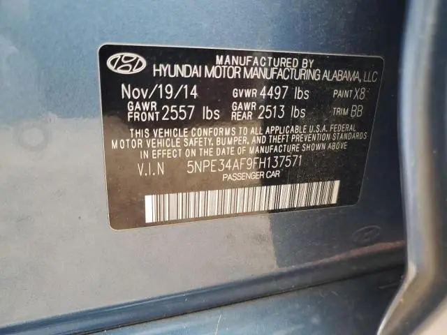 2015 HYUNDAI SONATA SPORT  
