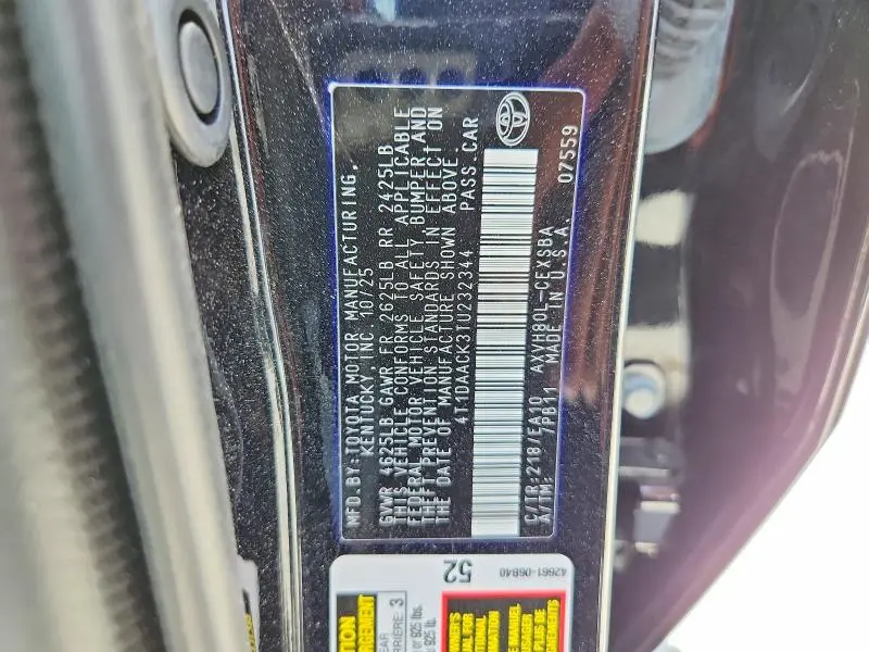 2026 TOYOTA CAMRY SE  