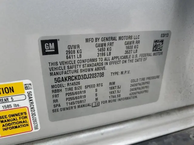 2013 BUICK ENCLAVE