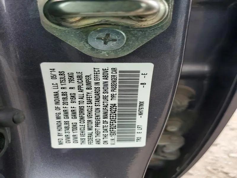 2014 HONDA CIVIC LX  